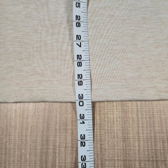 Cremieux Mens 1/4 Zip Pullover Shirt Size Large Cream Chest Pocket Casual Preppy - Picture 7 of 8